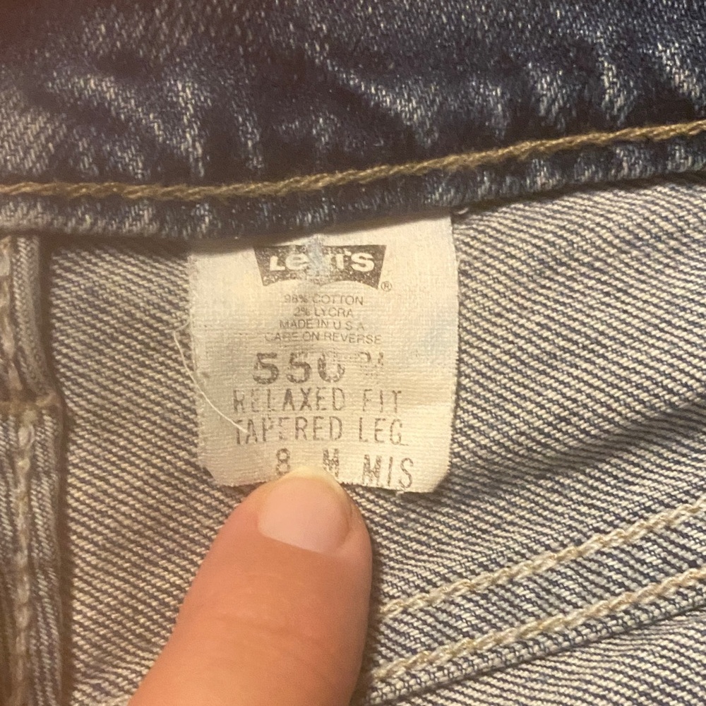 Levi's 550 Relaxed Fit Tapered Jeans in Light Blue